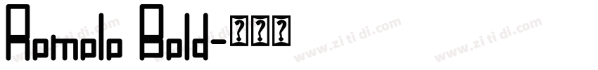 Romolo Bold字体转换